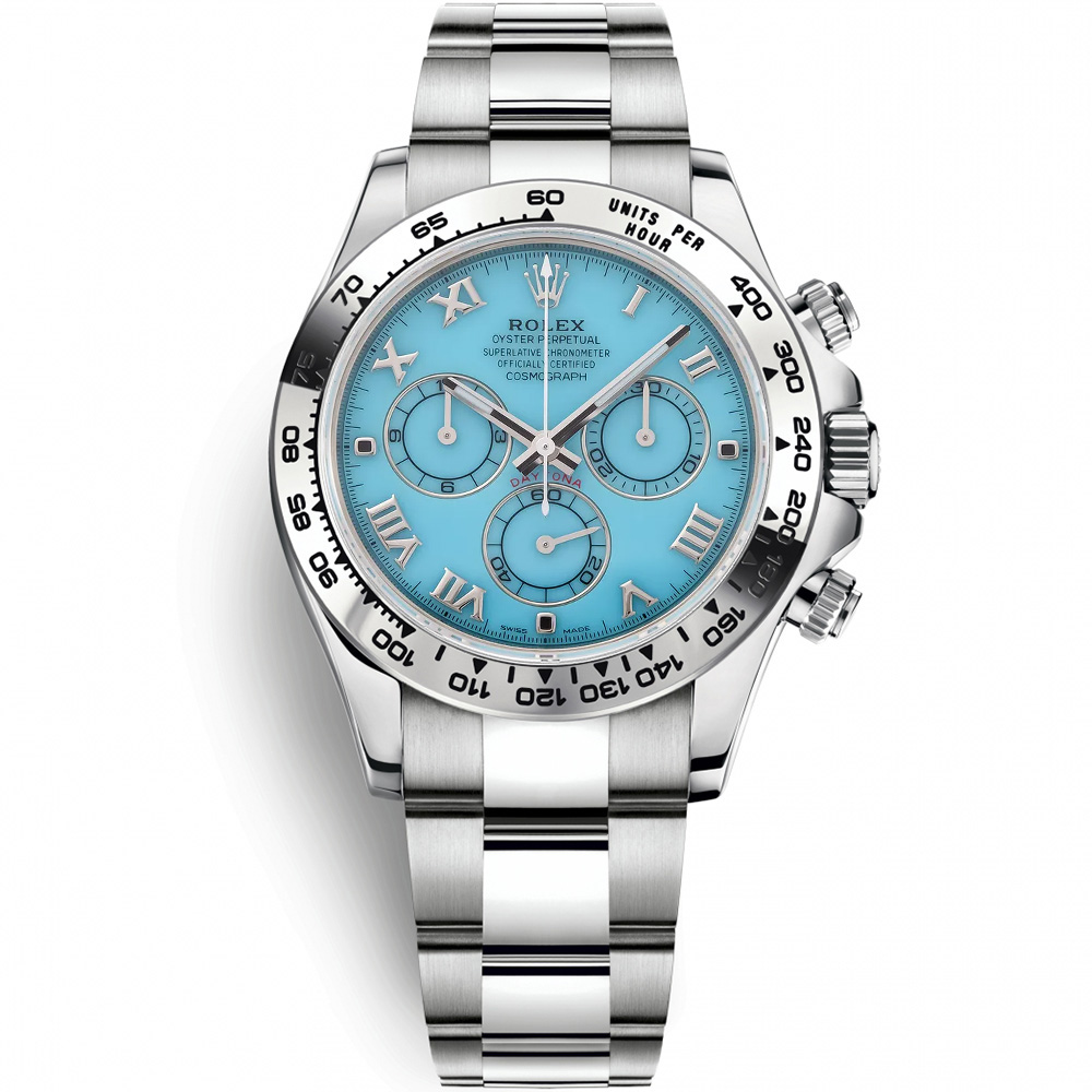 Cosmograph Daytona: 18K White gold - m116509 Blue Rolex Cosmograph Daytona 116509 Blue