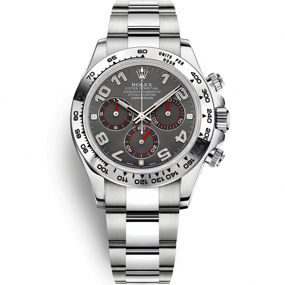 Cosmograph Daytona: 18K White gold - m116509 GRA Rolex Cosmograph Daytona 116509 GRA
