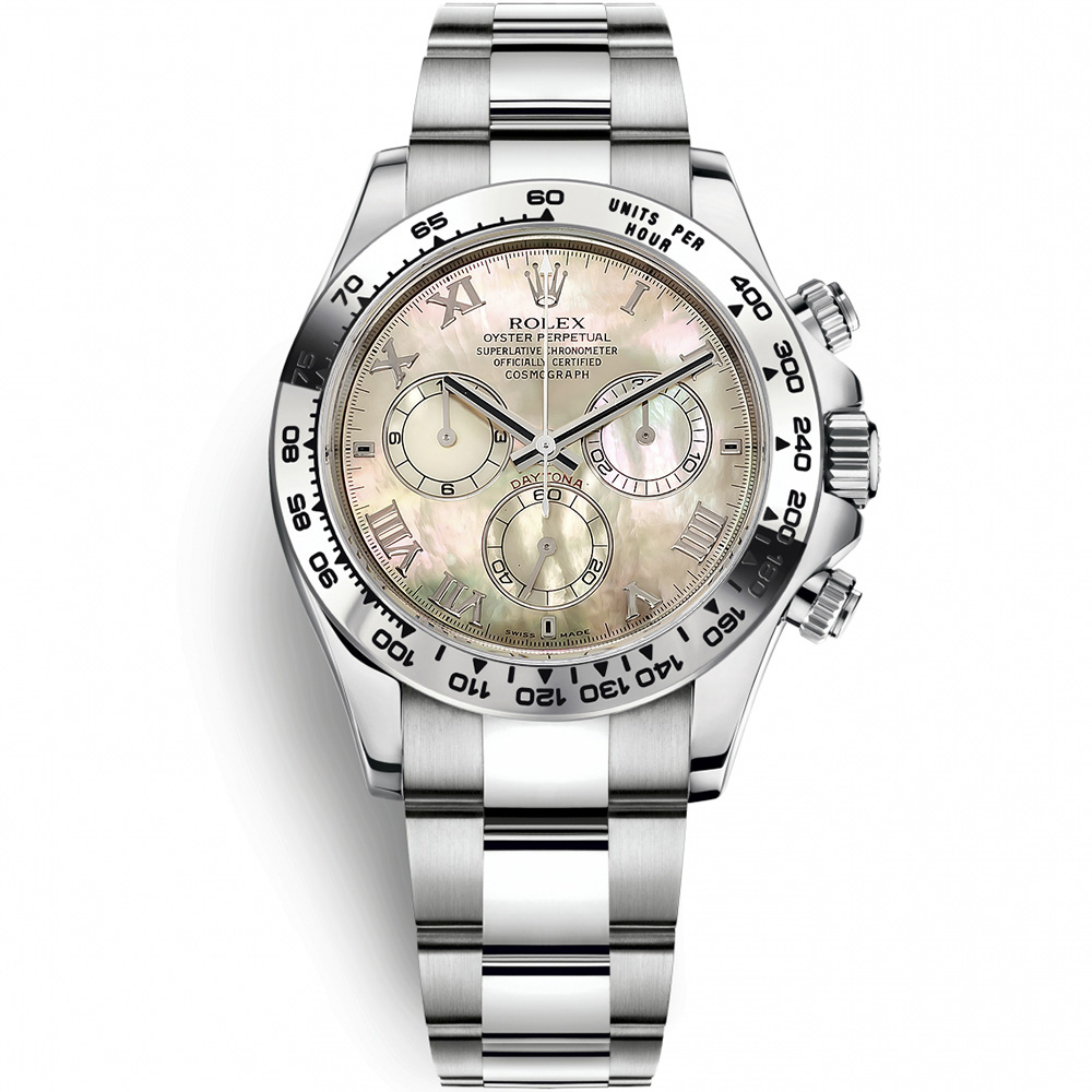 Cosmograph Daytona: 18K White gold - m116509 NR RM Rolex Cosmograph Daytona 116509 NR RM