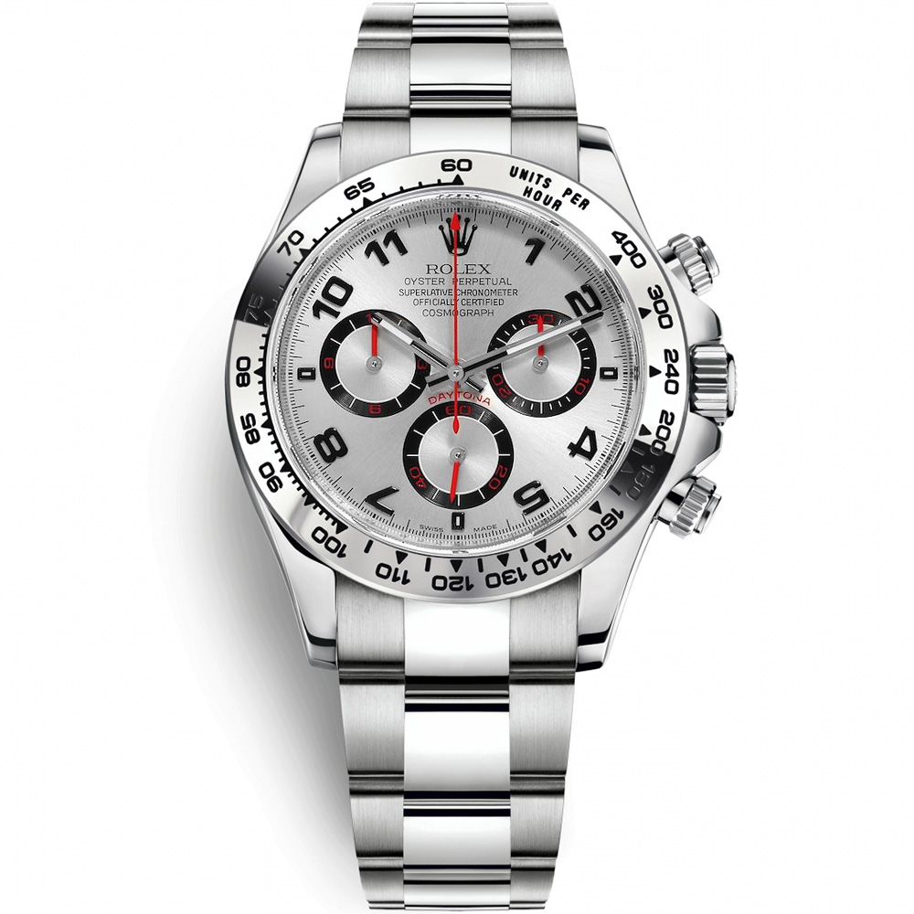 Cosmograph Daytona: 18K White gold - m116509 Sliver Rolex Cosmograph Daytona 116509 Sliver
