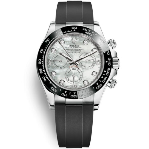 Cosmograph Daytona: Vàng trắng 18K Oysterflex 116519LN-0023