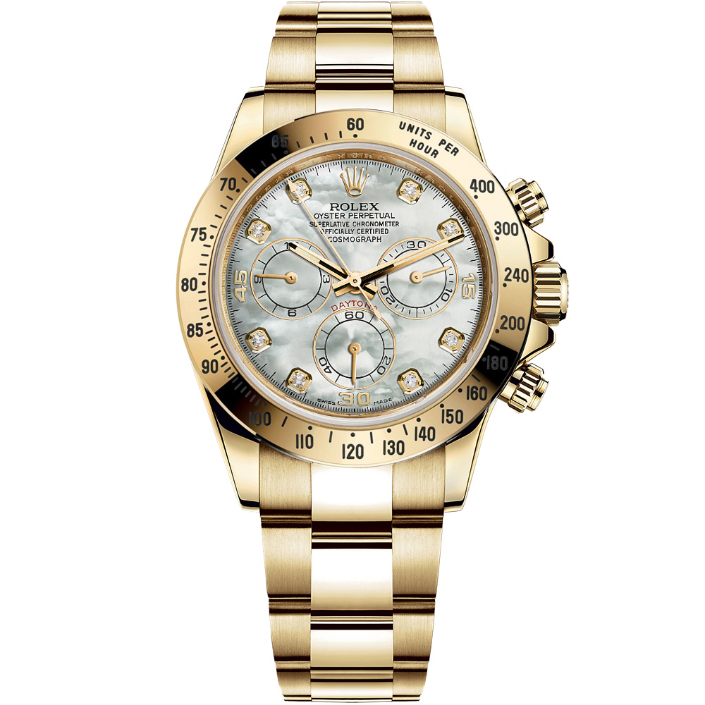 Cosmograph Daytona: 18K Yellow gold - m116528-0032 Rolex Cosmograph Daytona 116528 0032