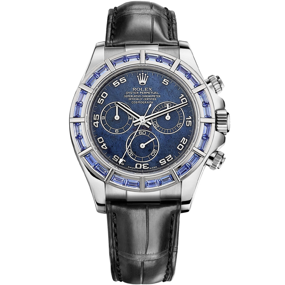 Cosmograph Daytona: 18K White gold & Leather strap - m116589SACI SODB Rolex Cosmograph Daytona 116589SACI SODB