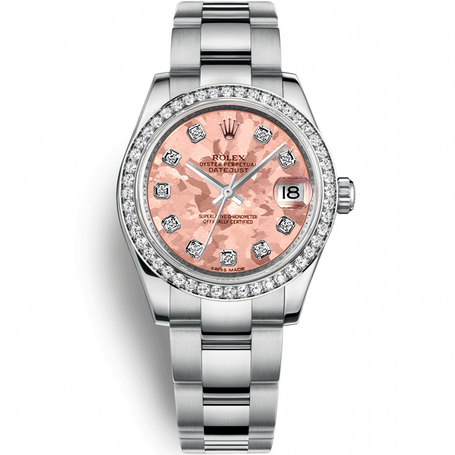 Datejust 31: Stainless steel & 18K White gold - m178384 PGDO Rolex Datejust 31 178384 PGDO