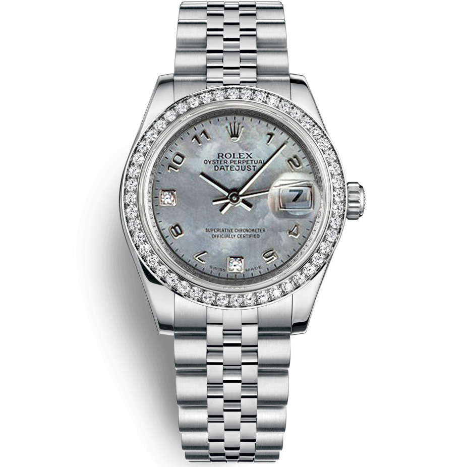 Datejust 31: Stainless steel & 18K White gold - m178384 WGDMDAJ Rolex Datejust 31 178384 WGDMDAJ