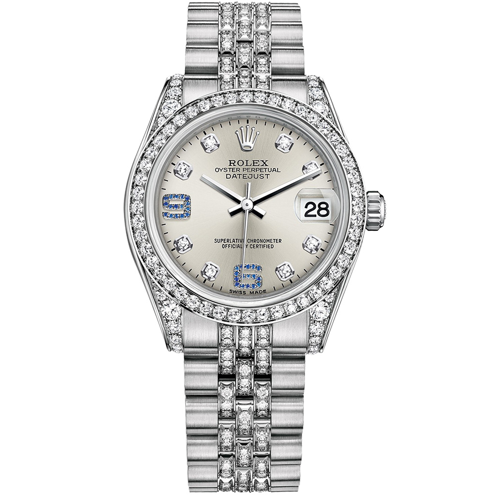 Datejust 31: 18K White gold - m178159-0055 Rolex, Datejust, Datejust 31mm White Gold, 178159 0007, LuxWatch.ua