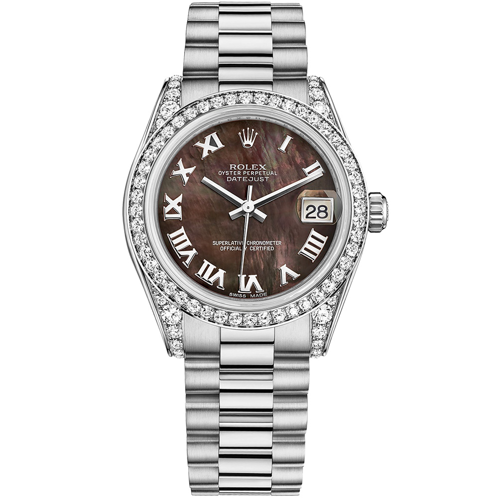 Datejust 31: 18K White gold - m178159 DKMRP Rolex, Datejust, Datejust 31mm Yellow Gold, 178158 0051, LuxWatch.ua
