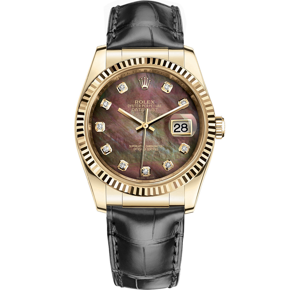Datejust 36: 18K Yellow gold - m116138 DKMD Rolex Datejust 36 116138 DKMD