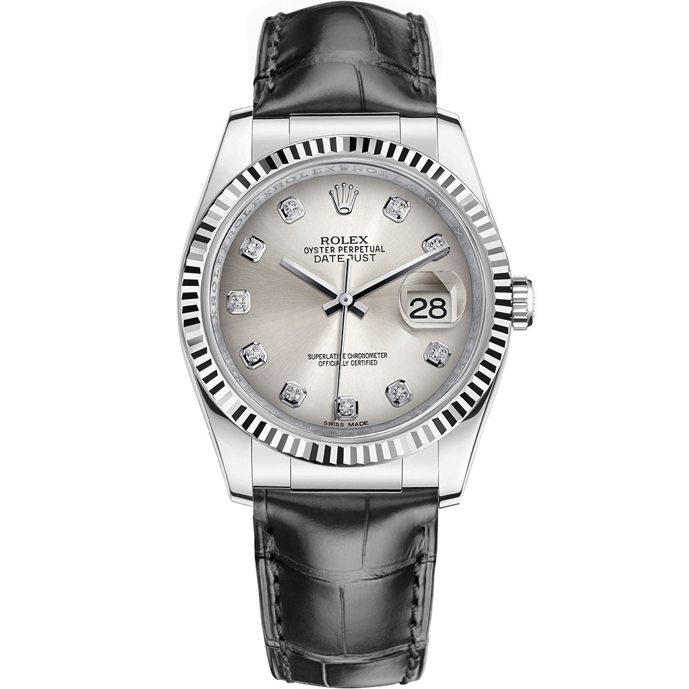 Datejust 36: 18K White gold - m116139 SD Rolex Datejust 36 116139 SD