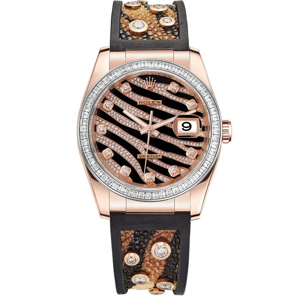 Datejust 36: 18K Everose gold - m116185BBR D Rolex Datejust 36 116185BBR D