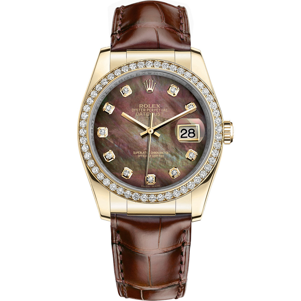 Datejust 36: 18K Yellow gold - m116188 DKMD Rolex Datejust 36 116188 DKMD