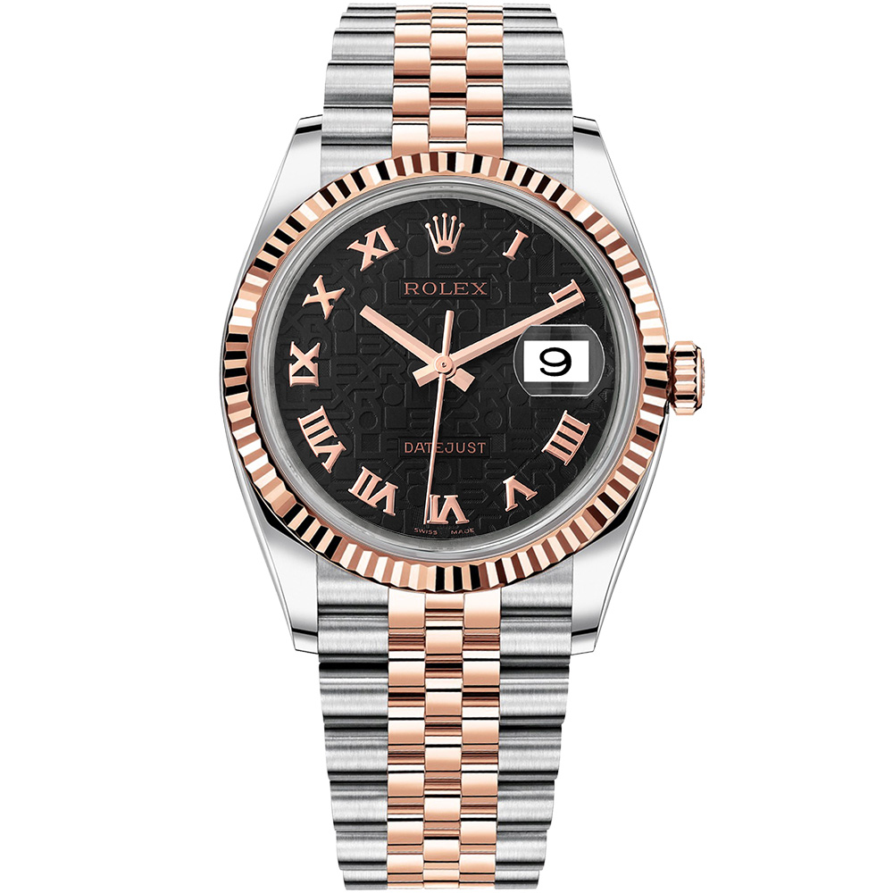 Datejust 36: Stainless steel & 18K Everose gold - m116231 BKJRJ Rolex Datejust 36 116231 BKJRJ