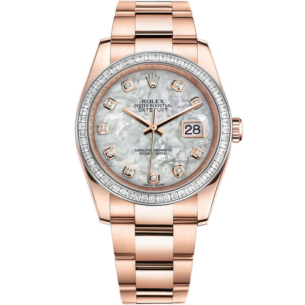 Datejust 36: 18K Everose gold - m116285BBR-0002 Rolex Datejust 36 116285BBR 0002