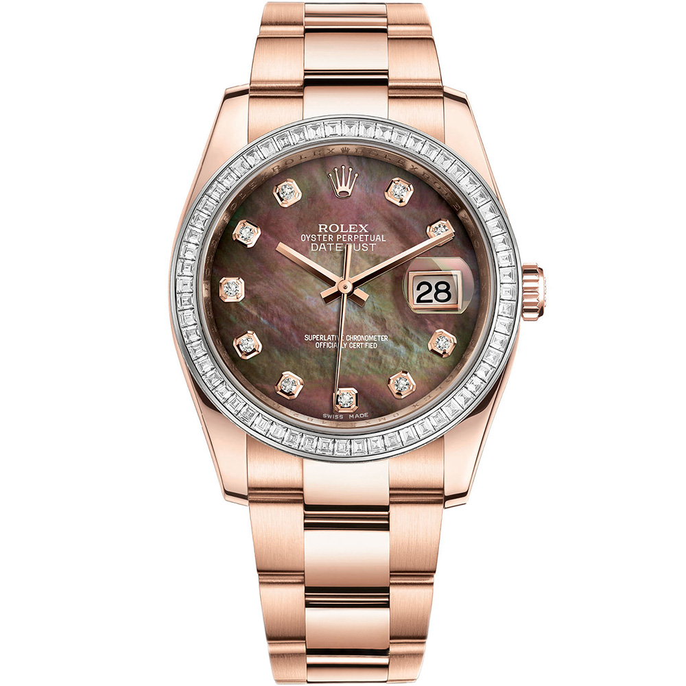 Datejust 36: 18K Everose gold - m116285BBR-0003 Rolex Datejust 36 116285BBR 0003