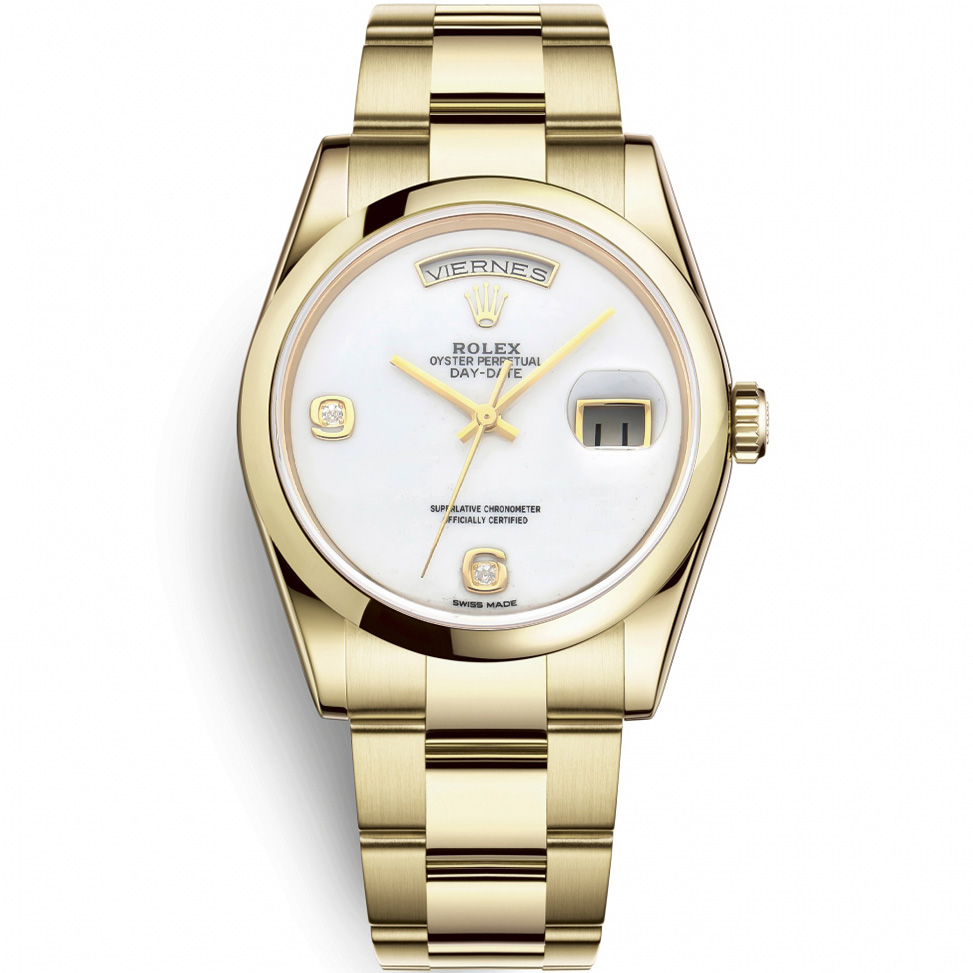 Day-Date 36: 18K Yellow gold - m118208 CHLO Rolex Day Date 36 118208 Chlo