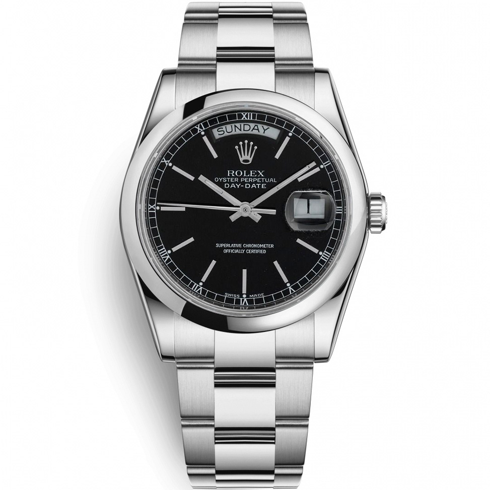 Day-Date 36: 18K White gold - m118209 BKSO Rolex Day Date 36 118209 Bkso