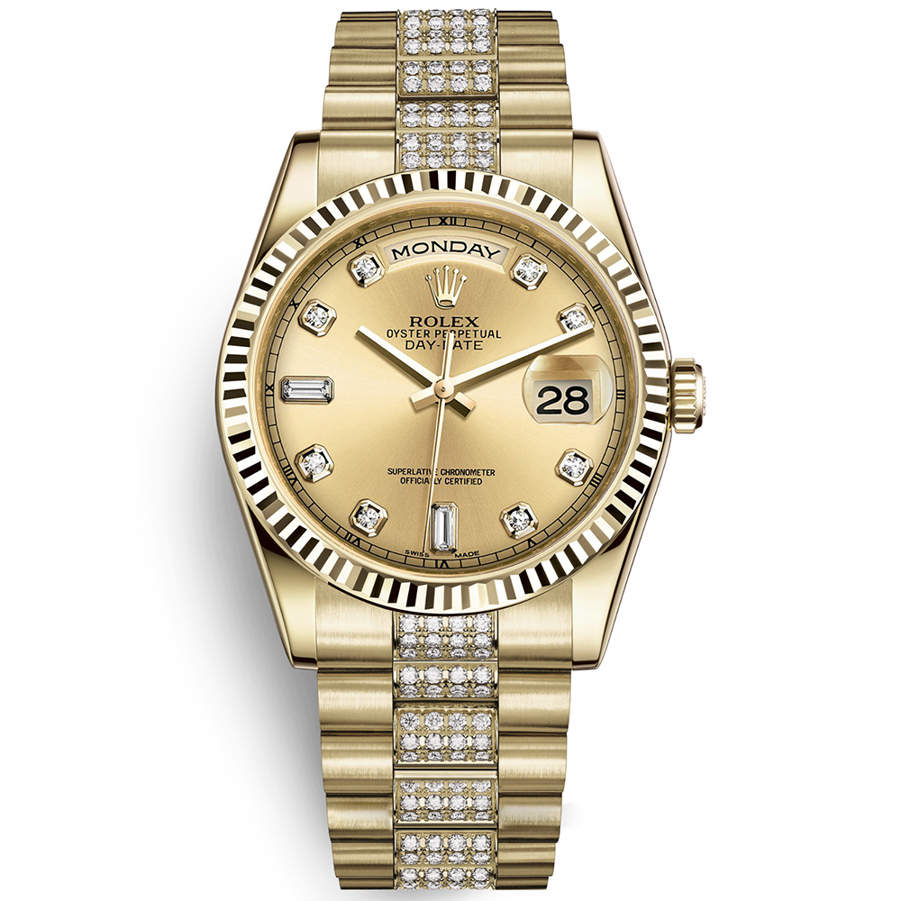 Day-Date 36: 18K Yellow gold - m118238-0404 Rolex Day Date 36 118238 0404