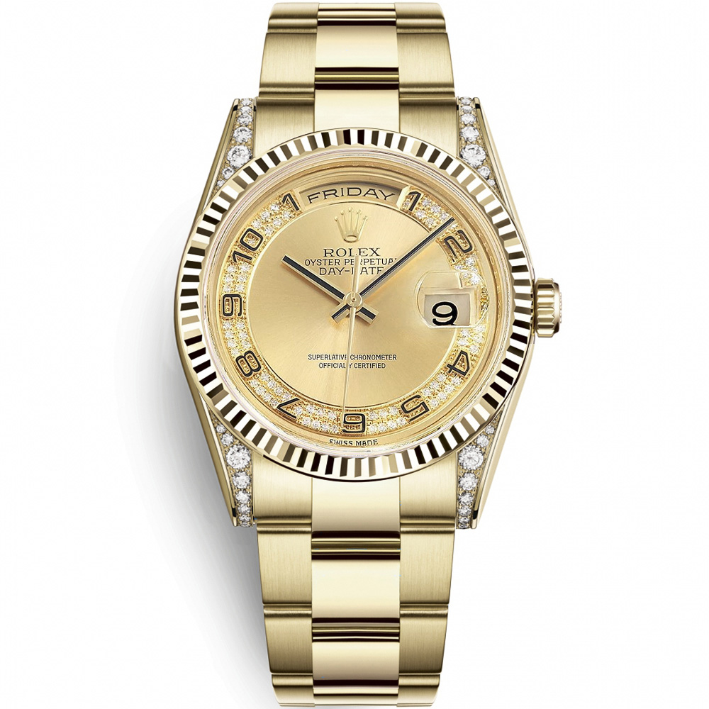 Day-Date 36: 18K Yellow gold - m118338 MCAO Rolex Day Date 36 118338 Mcao