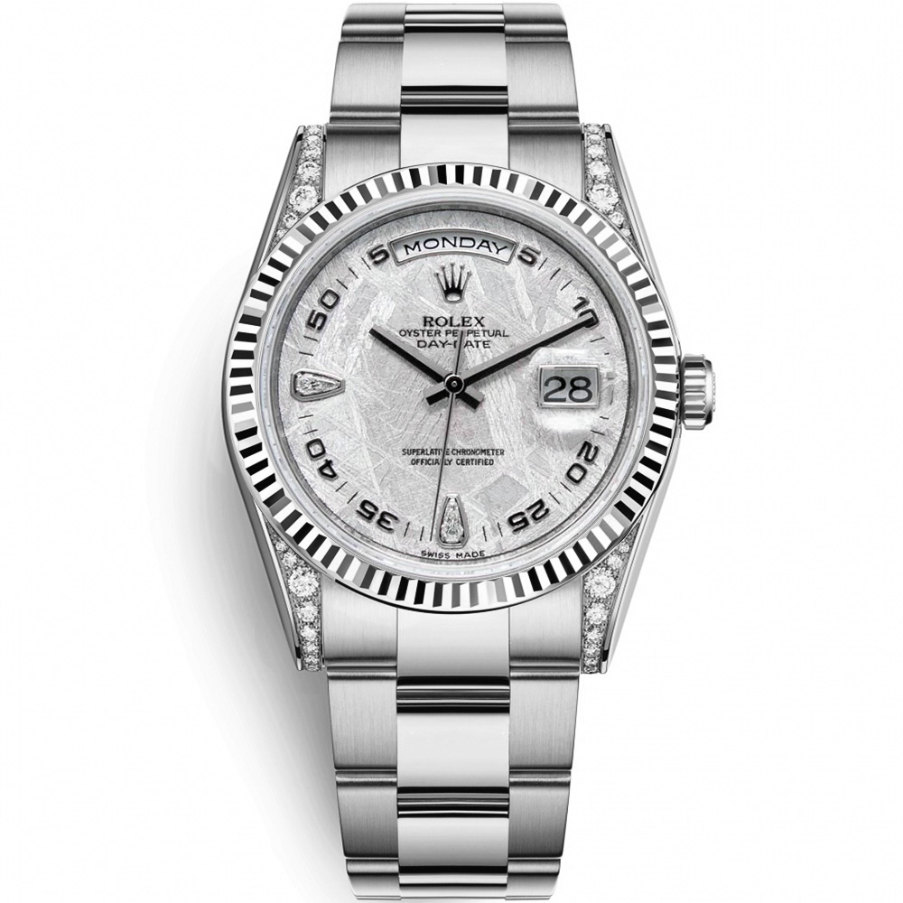 Day-Date 36: 18K White gold - m118339 MTADO Rolex Day Date 36 118339 Mtado