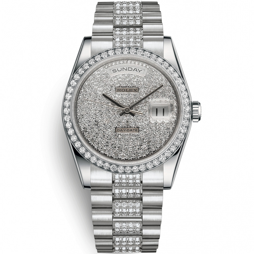 Day-Date 36: Platinum - m118346 PADP Rolex Day Date 36 118346 Padp