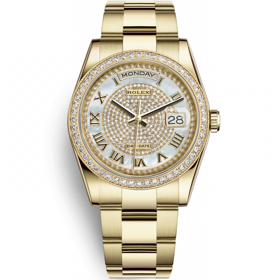 Day-Date 36: 18K Yellow gold - m118348-0127 Rolex Day Date 36 118348 0127