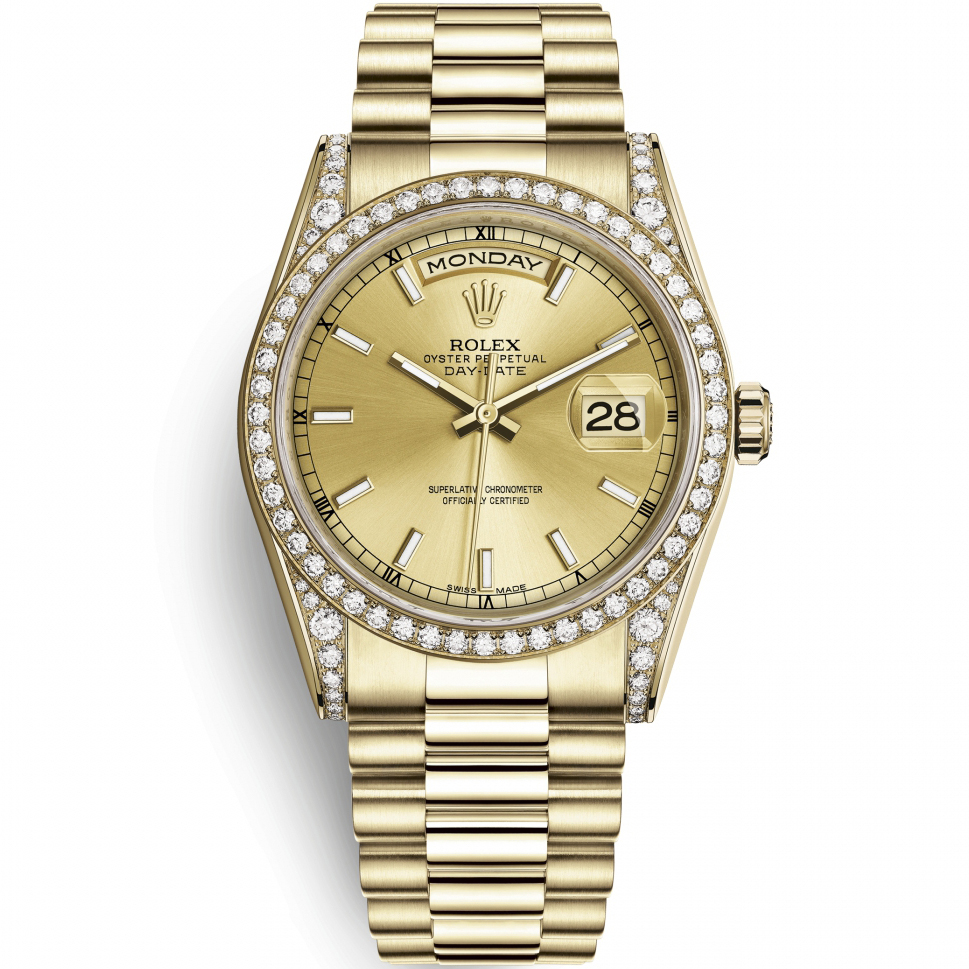 Day-Date 36: 18K Yellow gold - m118388-0046 Rolex Day Date 36 118388 0046