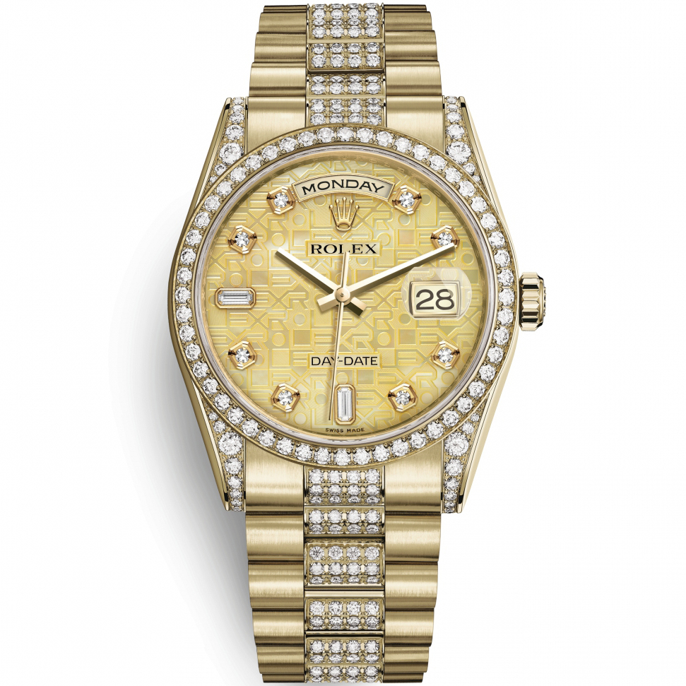 Day-Date 36: 18K Yellow gold - m118388-0060 Rolex Day Date 36 118388 0060