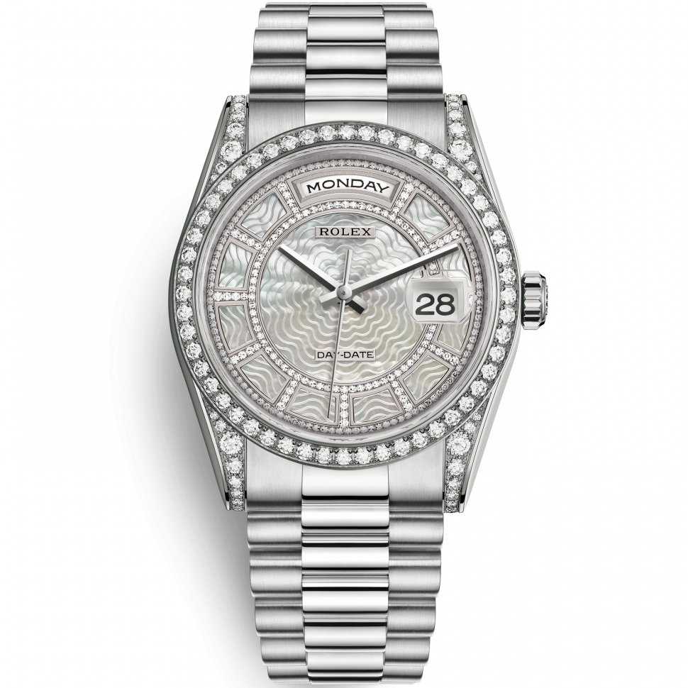 Day-Date 36: 18K White gold - m118389-0085 Rolex Day Date 36 118389 0085