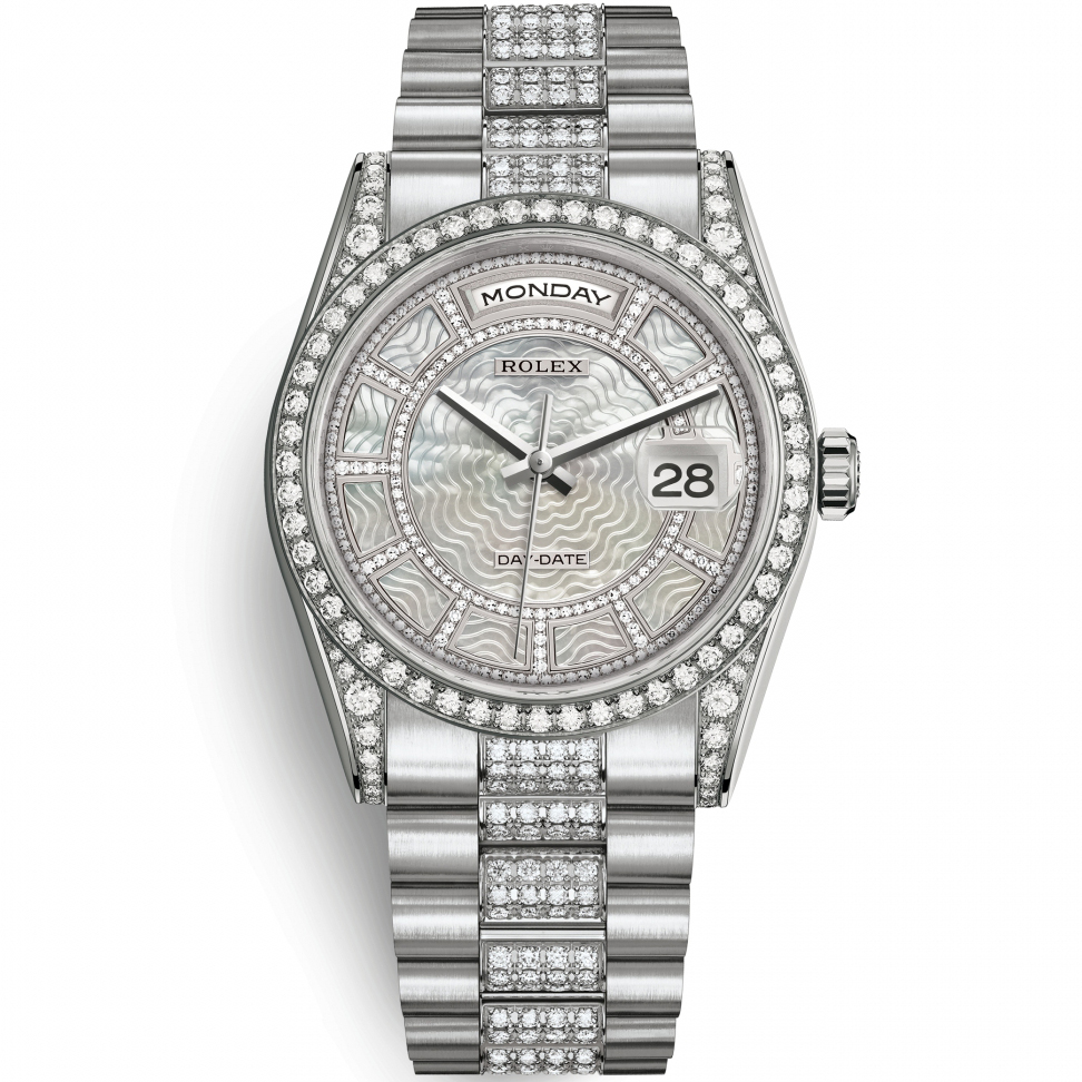 Day-Date 36: 18K White gold - m118389-0095 Rolex Day Date 36 118389 0095
