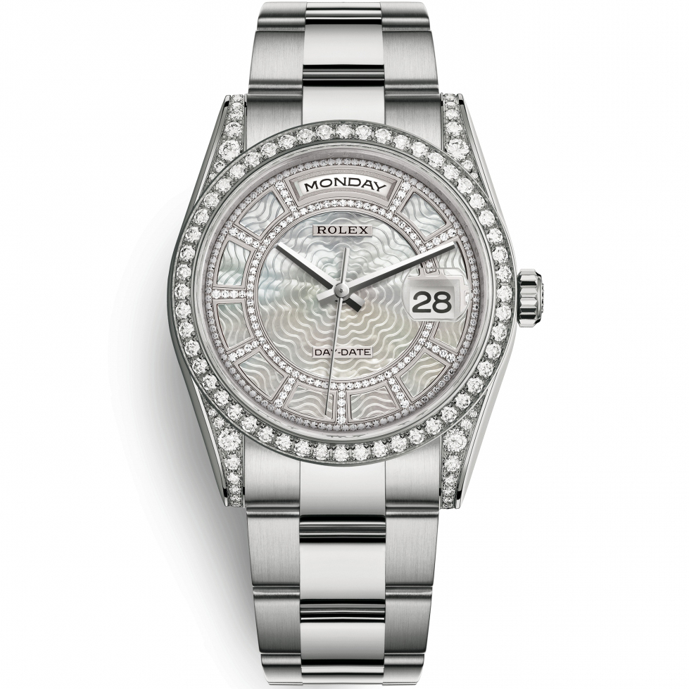 Day-Date 36: 18K White gold - m118389-0097 Rolex Day Date 36 118389 0097