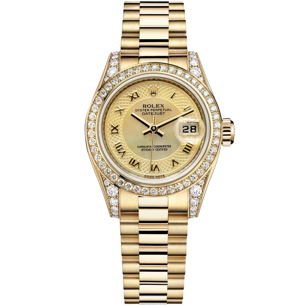 Lady-Datejust 26: 18K Yellow gold - m179158 CHMDRP Rolex Lady Datejust 179158 CHMDRP