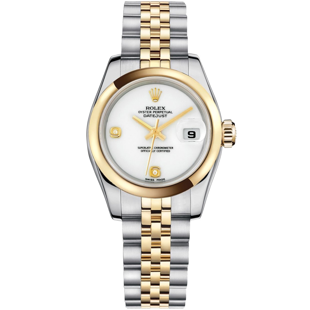 Lady-Datejust 26: Stainless steel & 18K Yellow gold - m179163 WADJ Rolex Lady Datejust 179163 WADJ