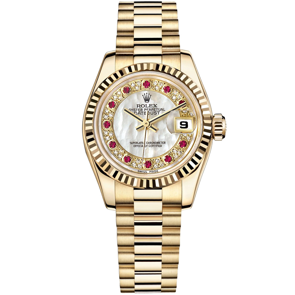 Lady-Datejust 26: 18K Yellow gold - m179178 MRDP Rolex Lady Datejust 179178 MRDP