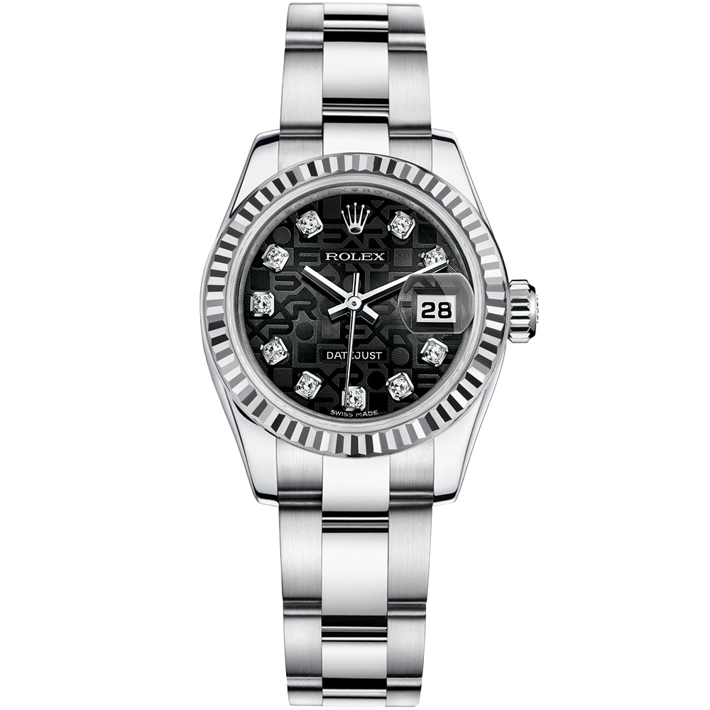 Lady-Datejust 26: 18K White gold - m179179 BKJDO Rolex Lady Datejust 179179 BKJDO