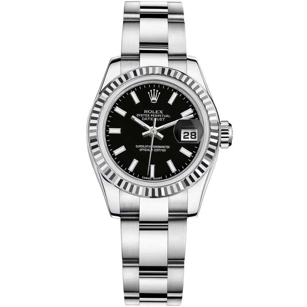 Lady-Datejust 26: 18K White gold - m179179 BKSO Rolex Lady Datejust 179179 BKSO