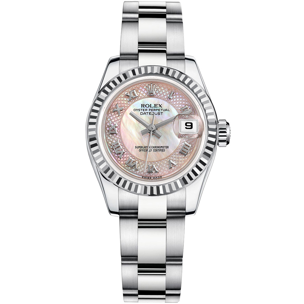 Lady-Datejust 26: 18K White gold - m179179 MPDRO Rolex Lady Datejust 179179 MPDRO