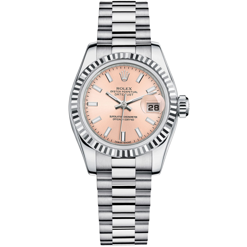 Lady-Datejust 26: 18K White gold - m179179 PSP Rolex Lady Datejust 179179 PSP
