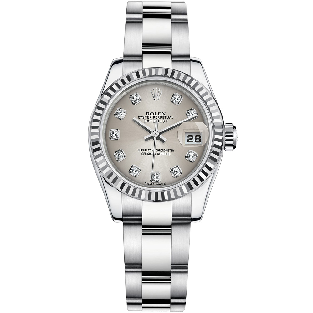 Lady-Datejust 26: 18K White gold - m179179 SDO Rolex Lady Datejust 179179 SDO
