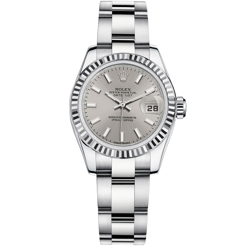 Lady-Datejust 26: 18K White gold - m179179 SSO Rolex Lady Datejust 179179 SSO
