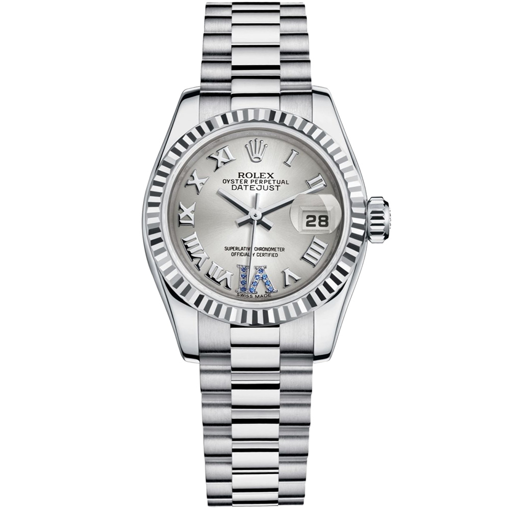 Lady-Datejust 26: 18K White gold - m179179 SSRP Rolex Lady Datejust 179179 SSRP
