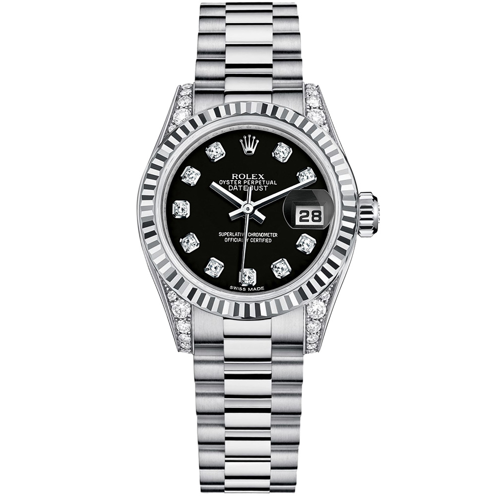 Lady-Datejust 26: 18K White gold - m179239 BKDP Rolex Lady Datejust 179239 BKDP