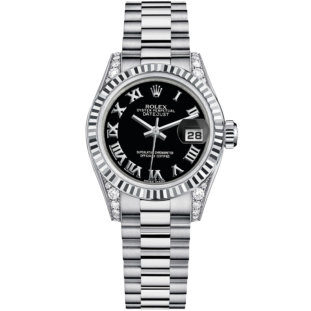 Lady-Datejust 26: 18K White gold - m179239 BKRP Rolex Lady Datejust 179239 BKRP
