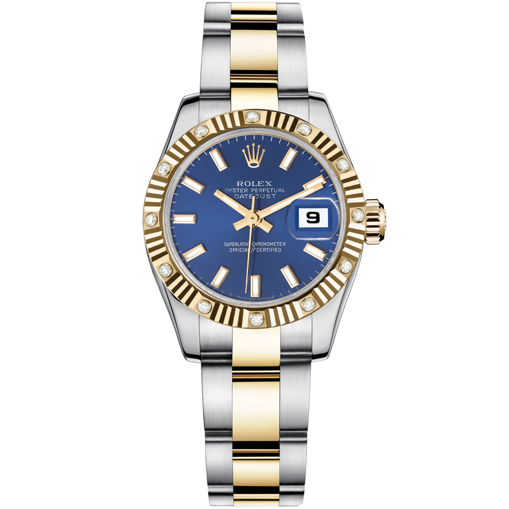 Lady-Datejust 26: Stainless steel & 18K Yellow gold - m179313 BLSO Rolex Lady Datejust 179313 BLSO