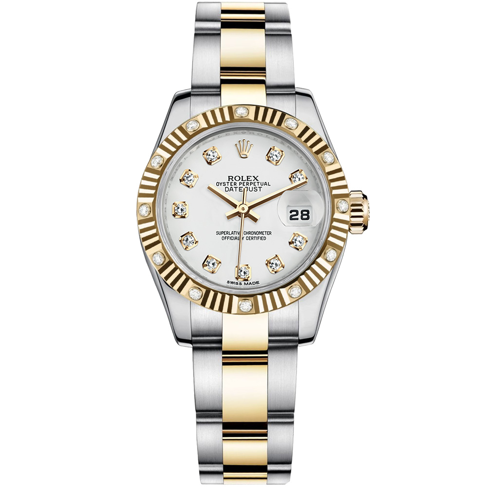 Lady-Datejust 26: Stainless steel & 18K Yellow gold - m179313 WDO Rolex Lady Datejust 179313 WDO