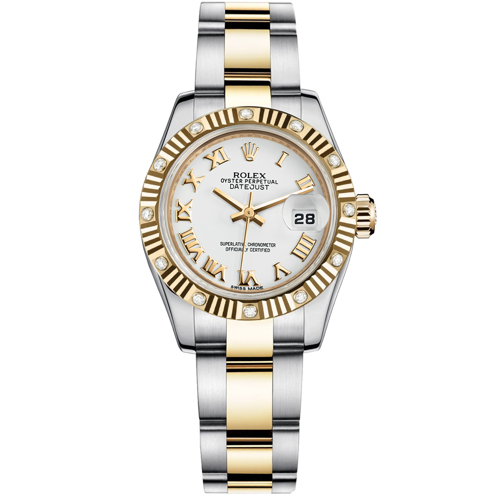 Lady-Datejust 26: Stainless steel & 18K Yellow gold - m179313 WRO Rolex Lady Datejust 179313 WRO