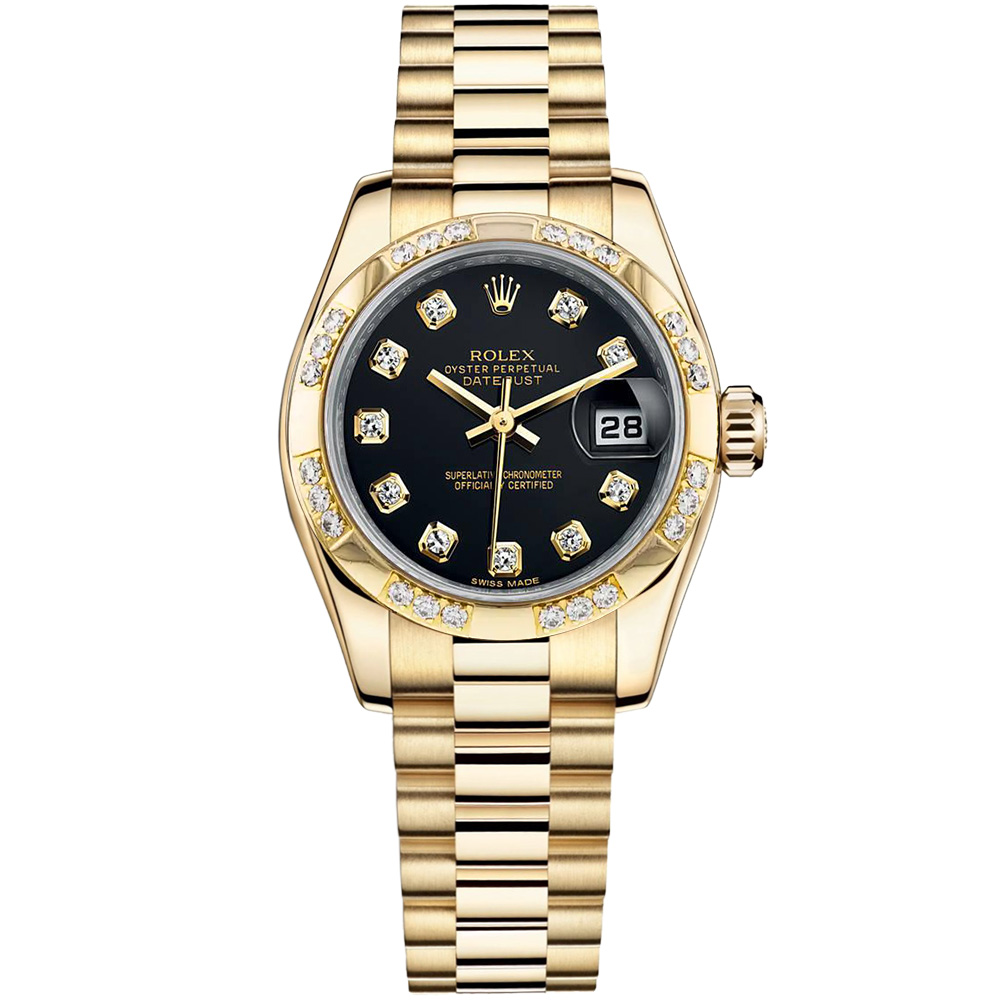 Lady-Datejust 26: 18K Yellow gold - m179368 BKDP Rolex Lady Datejust 179368 BKDP