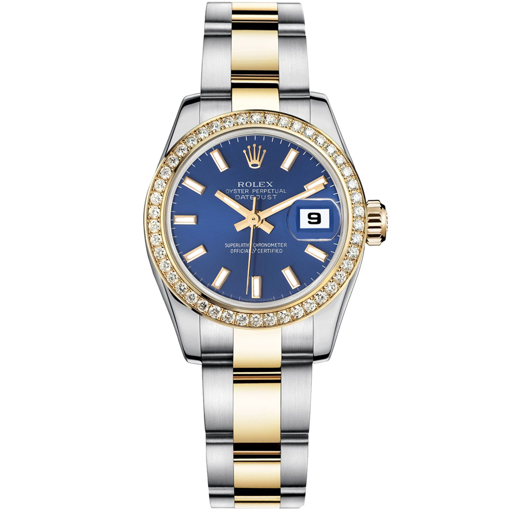 Lady-Datejust 26: Stainless steel & 18K Yellow gold - m179383 BLSO Rolex Lady Datejust 179383 BLSO