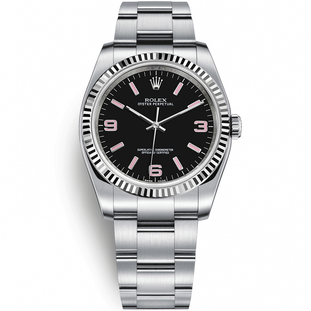 Oyster Perpetual 36: Stainless steel & 18K White gold - m116034 BKAIO Rolex Oyster Perpetual 116034 BKAIO