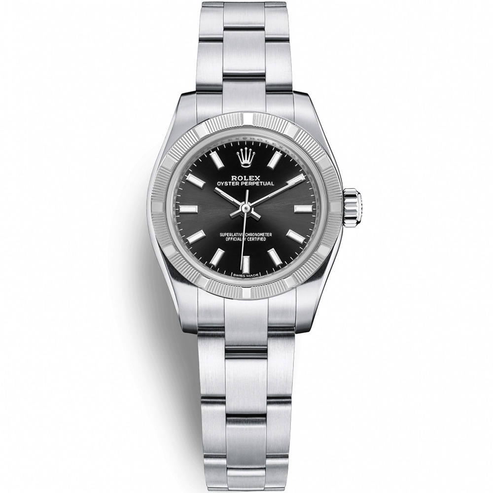 Oyster Perpetual 26: Stainless steel - m176210 BKIO Rolex Oyster Perpetual 176210 BKIO