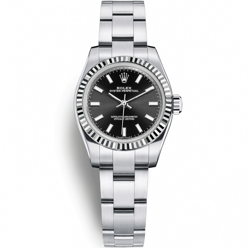 Oyster Perpetual 26: Stainless steel & 18K White gold - m176234 BKAIO Rolex Oyster Perpetual 176234 BKAIO